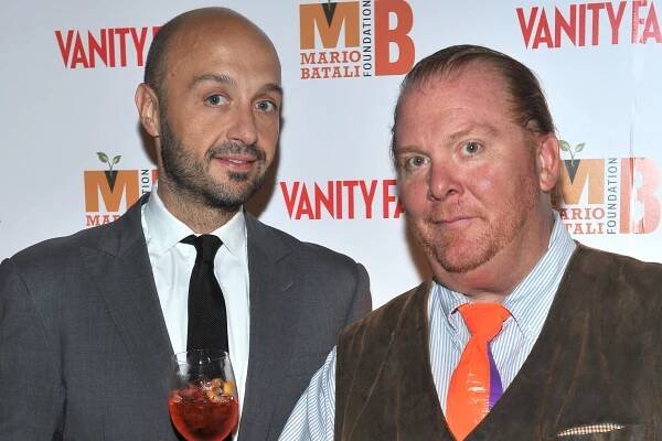 NEW YORK - OCTOBER 06: Restaurateur Joe Bastianich and chef Mario Batali attend the 3rd annual Magic Martinis & Mario fundraiser at Del Posto on October 6, 2010 in New York City. (Photo by Henry S. Dziekan III/Getty Images)