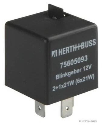 75605093 HERTH+BUSS ELPARTS Prerusovac blinkru 12V, elektronický, 2 + 1/6 x 21 + 5W