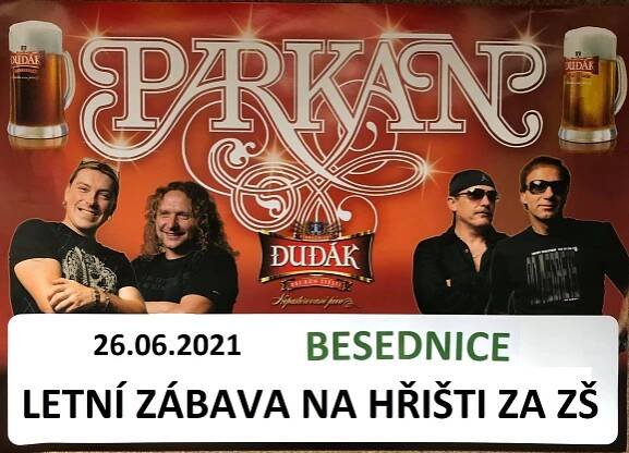 Koncert kapely Parkán | Městys Besednice 