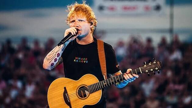 Ed Sheeran v Hradci Králové (27.7.2024).