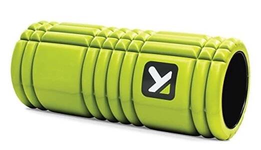 TriggerPoint GRID Foam Roller for Exercise, Deep Tissue Massage and Muscle Recovery (13-inch) – Lime