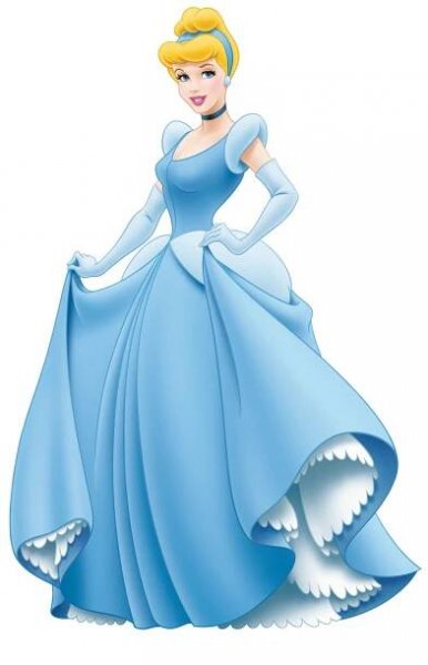 a paper cut out of a princess in blue dress standing on top of a pink base