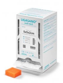 LIGASANO orange sterile dispenser box 5x5x2cm