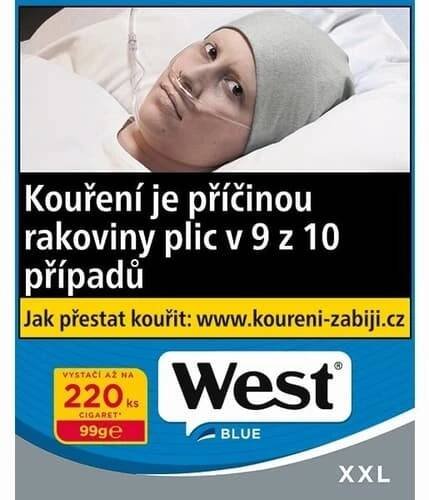 Cigaretový tabák West Blue 16x98 g