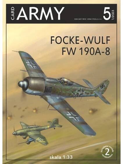 VÝPRODEJ Card Army 5 Focke-Wulf Fw 190A-8 1:33