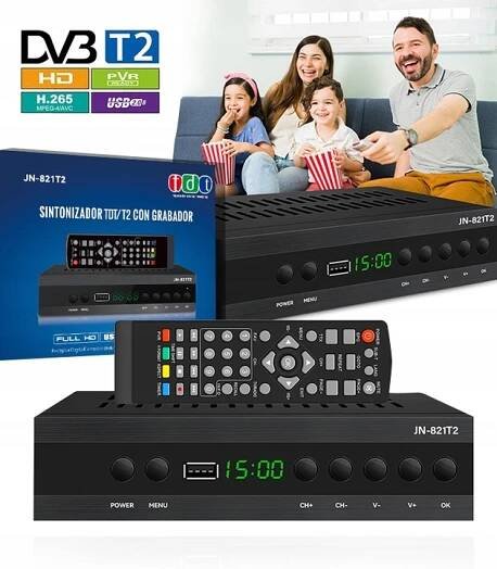 DEKODÉR TUNER DVB-T DVB-C POZEMNÍ TELEVIZE TELEVIZNÍ PŘIJÍMAČ FULL HD