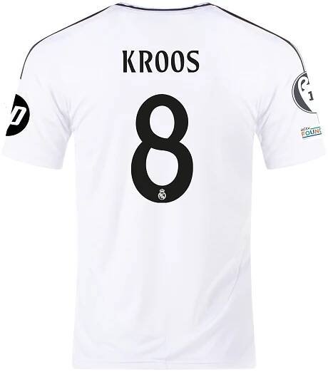 Toni Kroos Real Madrid 2024/25 Home Jersey by Adidas