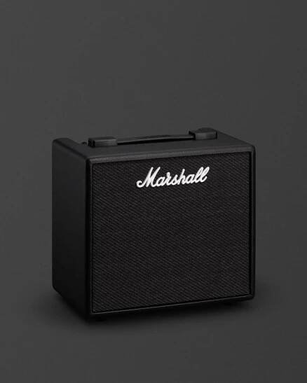 Slightly angled image of the 'Marshall Code25 Combo' amp. 