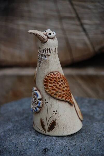 Keramický ptáček  / Zboží prodejce malina11 | Fler.cz | Pottery handbuilding, Pottery animals, Clay pottery