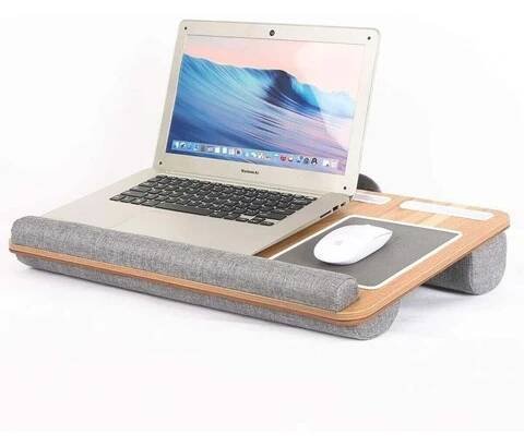POHODLNÝ stolek na notebook s polštářem 55 cm x 36.5 cm