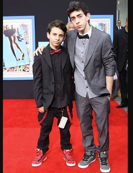 Actor Moises Arias with his younger brother, Mateo