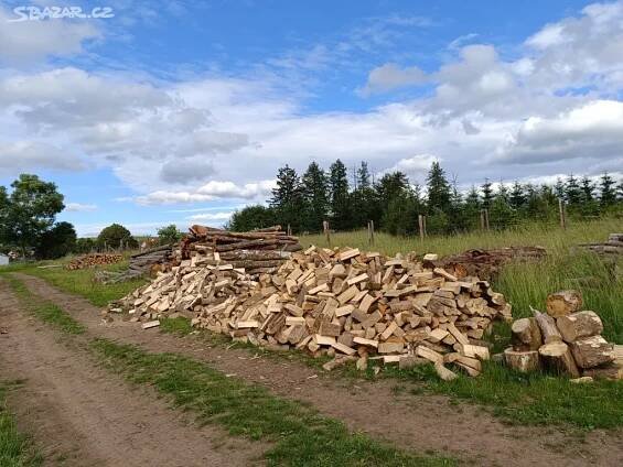 Štípané palivové dřevo a dubové kůly - Nový Hrádek - Bazar