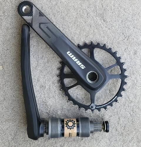 Kliky SRAM SX 175 mm, převodník 32 T, střed SRAM Powersline