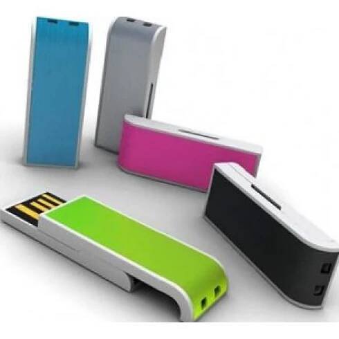 Stylish USB with neon coloured slider