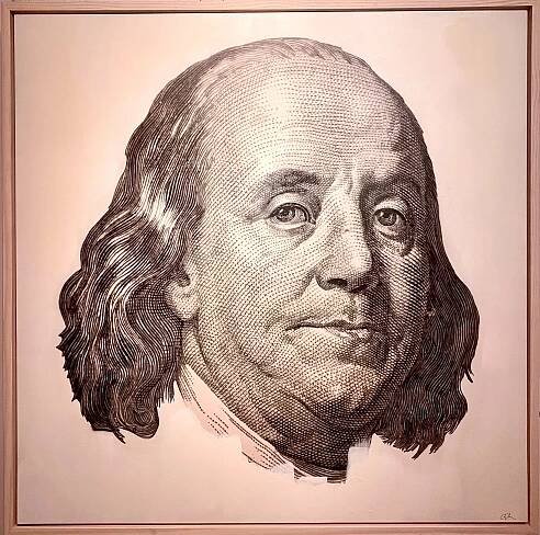 TYLER SEAN - Benjamin Franklin "The Money" | Aspen Art Gallery