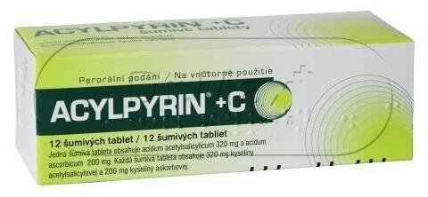 Acylpyrin + C 12 šumivých tablet