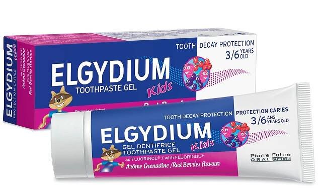 Elgydium Kids Red Berries dětská zubní pasta 50 ml