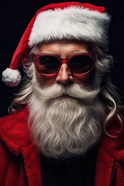 Modern Santa Claus Portrait Free Image