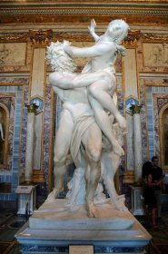 Rape of Proserpina Bernini: Gian Lorenzo Bernini, The Rape of Proserpina, between 1621 and 1622, marble, Borghese Gallery, Rome, Italy. Wikimedia Commons.

