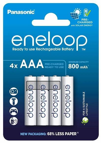4 AKUMULÁTORY PANASONIC ENELOOP AAA R03 4BL JAPAN