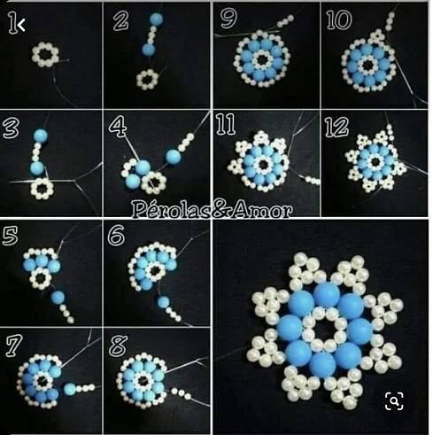 Pin de Clara Victoria em Estrellas | Tecelagem com miçangas, Brincos de miçangas, Chaveiro de miçanga