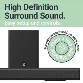 Merchandise - MAJORITY - Majority K2 Black 150W Soundbar with Wireless Sub