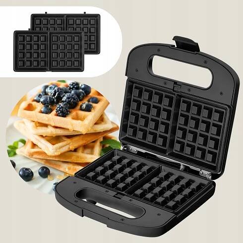 Sendvičovač TOUSTOVAČ GRILL Vaflovač OŘÍŠKY PANINI 6v1 750W 5 DESEK Stav balení originální
