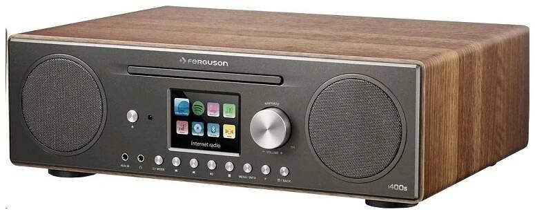 Internetové síťové rádio DAB+ FM CD Regent I450S BRONZ ořechové
