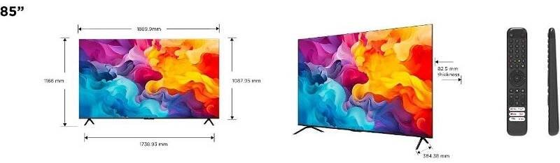85v6b led tv tcl