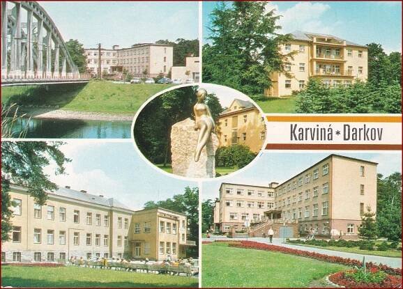 Lázně Darkov * lázeňský dům, park, okénková * Karviná * B066 | Aukro