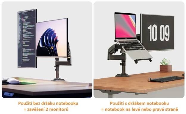 Držák notebooku a monitoru NB H3-H180
