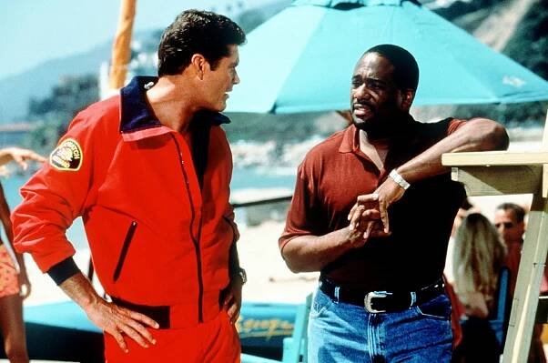 Pobřežní hlídka - Noc delfína - Z filmu - David Hasselhoff, Gregory Alan Williams