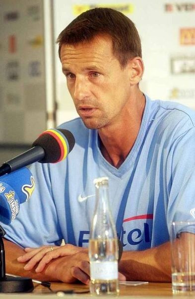 TK Sparty Praha před utkáním s Apoel Nikósia.3.8.2004