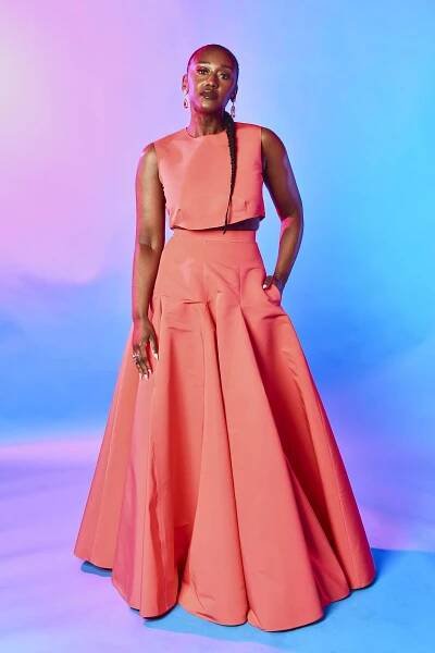 Nana Mensah (/name/nm3535066) at The IMDb Portrait Studio at the 2022 Film Independent Spirit Awards
