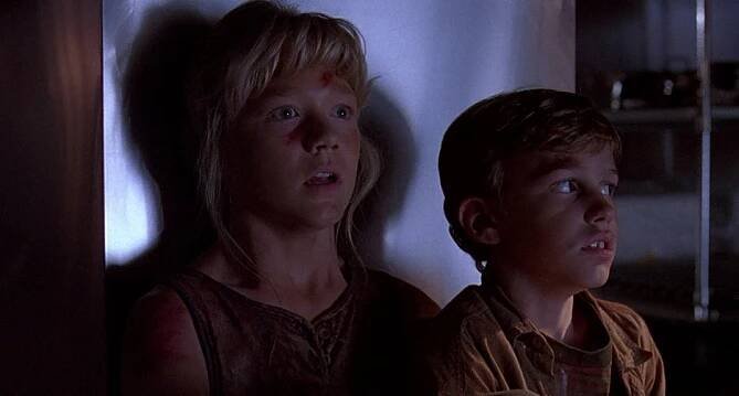 Jurský park - Z filmu - Ariana Richards, Joseph Mazzello
