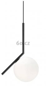 Flos IC Lights Suspension 1, designové závěsné svítidlo, 1x60W E14, černá, výška 47cm