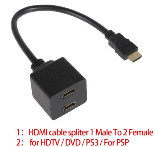 HDMI rozdvojka - 2xHDMI F - Male Female
