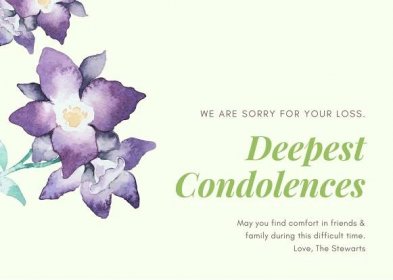 Condolence Free Printable Sympathy Cards - PRINTABLE TEMPLATES