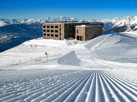 Chetzeron is a Swiss ski lodge at the top of its game with dining and bedrooms at altitude