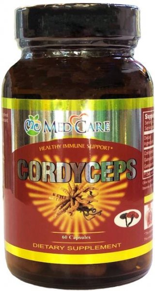 MC CORDYCEPS WITH BLACK/RED REISHI 60 CAPSULES - THUỐC ĐÔNG TRÙNG HẠ THẢO KẾT HỢP VỚI NẤM LINH CHI ĐỎ ĐEN (60 VIÊN)