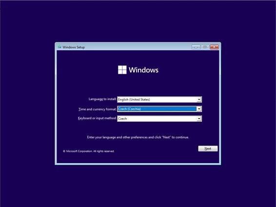 Instalace Windows 11 2