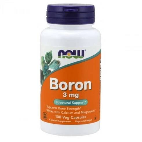 NOW Boron 3 mg 100 kapslí
