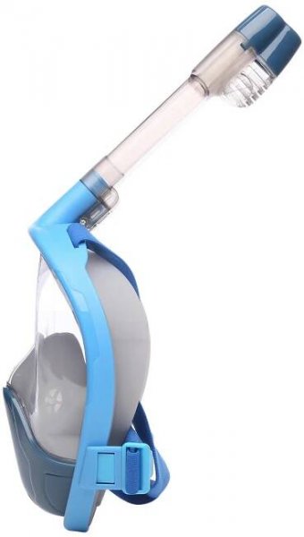 Schnorchelset L/XL mit Abflussventil Blau