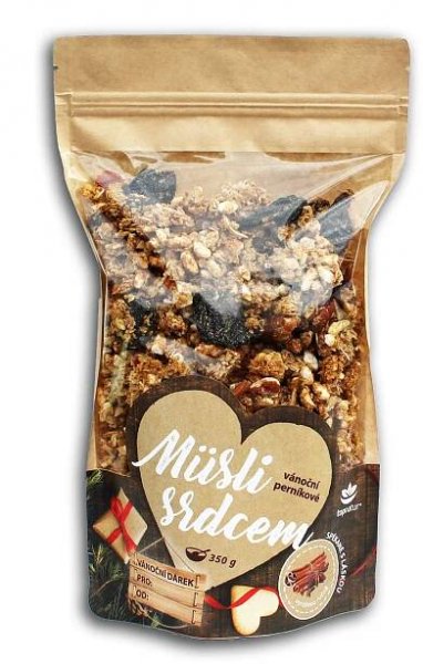 Müsli srdcem Vánoční perníkové 350g.