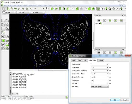 LibreCAD 2.2.1.2 Screenshot 3