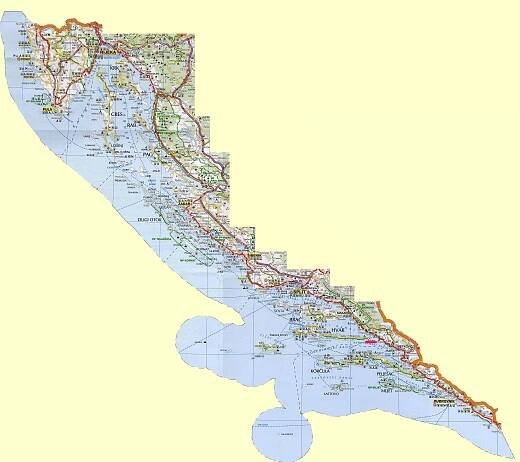 Maps of Croatia | Collection of maps of Croatia | Europe | Mapsland | Maps of the World