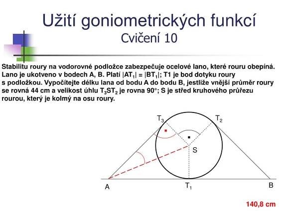 PPT - Goniometrické funkce Užití goniometrických funkcí PowerPoint ...