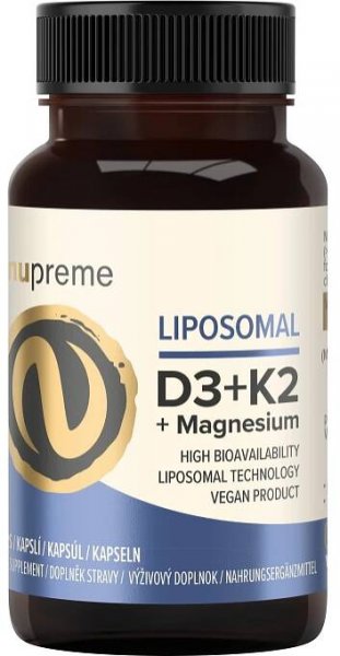 Nupreme Liposomal D3 + K2 + Magnesium 30 cps. od 529 Kč
