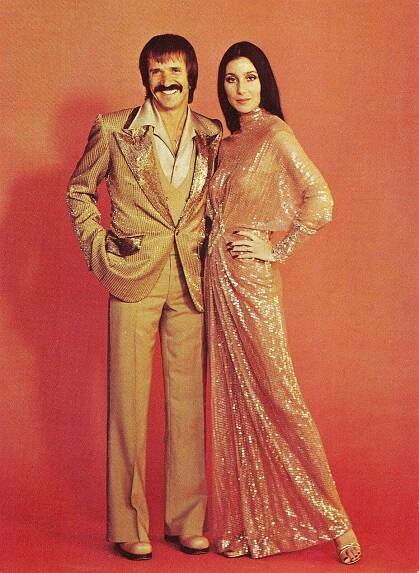 Pin by Rebecca Golden on SONNY & CHER | Cher outfits, Disco fashion, 1970s dresses