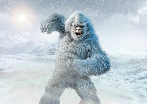 yeti nebo ohavný sněhulák 3d ilustrace - monster - stock snímky, obrázky a fotky